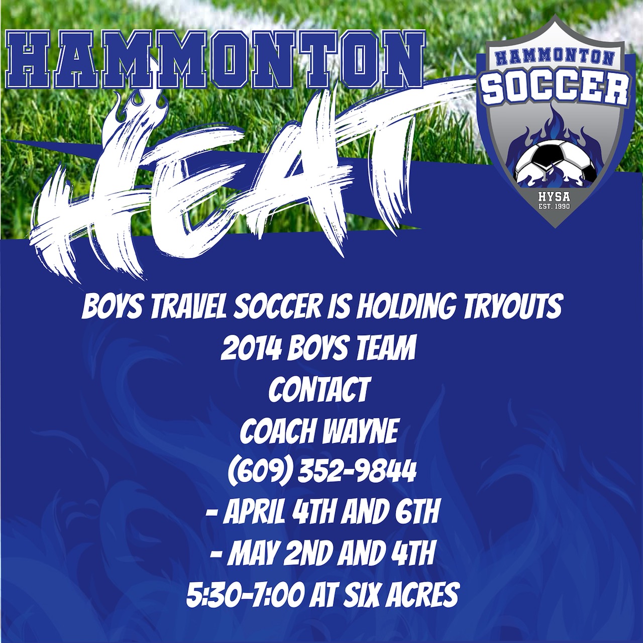 2014 Boys Travel Soccer Tryouts